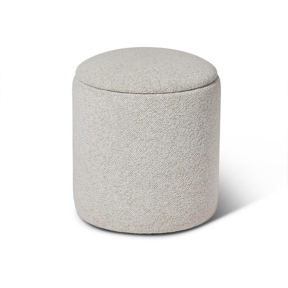 Abigail Drum Stool - Dove Grey - Laura James